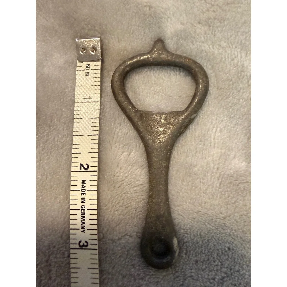 Vintage Cast Metal Bottle Opener‎ Rustic Bar Tool Primitive Patina